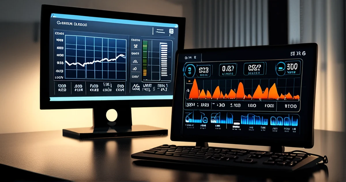 Climate monitoring dashboard with real-time indicators