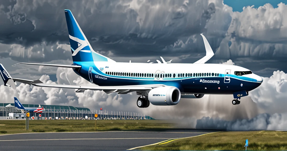 Représentation artistique des alertes critiques dans le cockpit du 737 MAX, mettant en lumière les risques des décisions tech