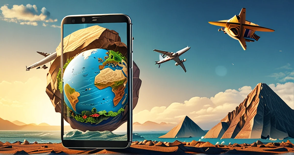 Guide de voyage AR en action : superposition d'informations sur un monument via un smartphone.