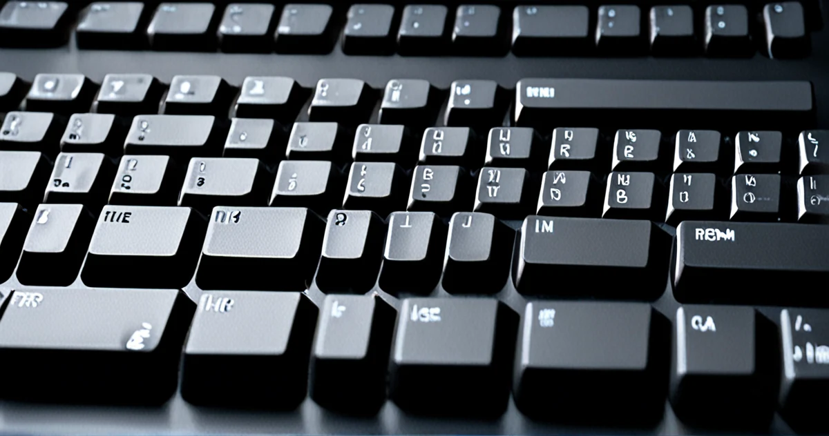 Clavier IBM Model M vintage montrant sa construction robuste et ses touches caractéristiques