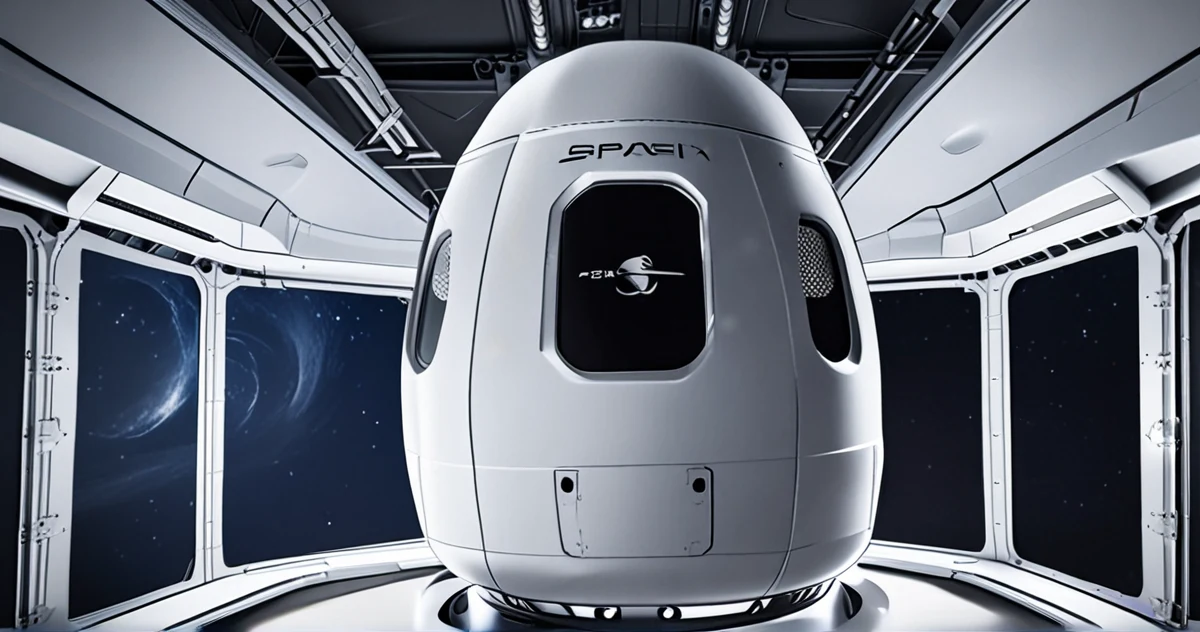 SpaceX龙飞船接近国际空间站