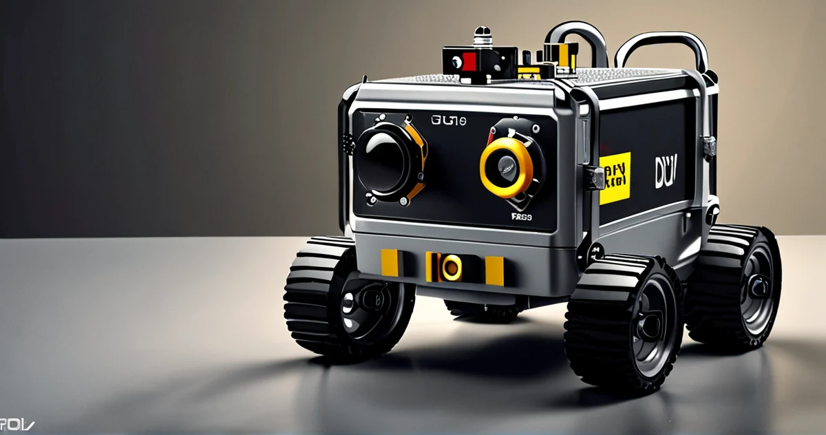 DIY ROV при подводном исследовании, показывающий работающую камеру и двигатели