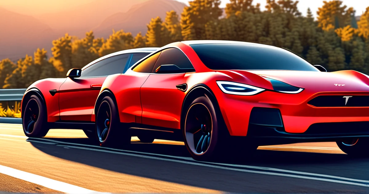 Duel des SUV électriques : Tesla Model Y et Ford Mustang Mach-E en confrontation visuelle